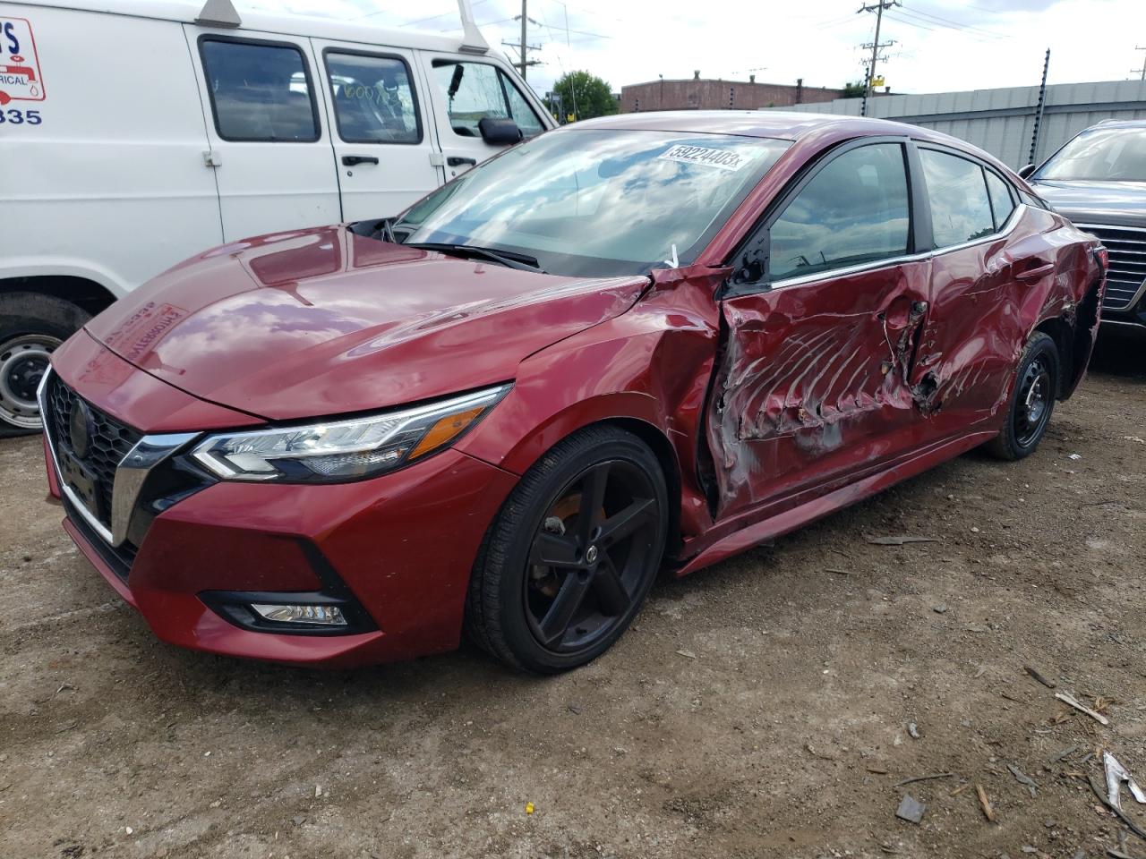 Изображение 1 2021 NISSAN SENTRA SR 2021 с VIN 3N1AB8DV0MY285851