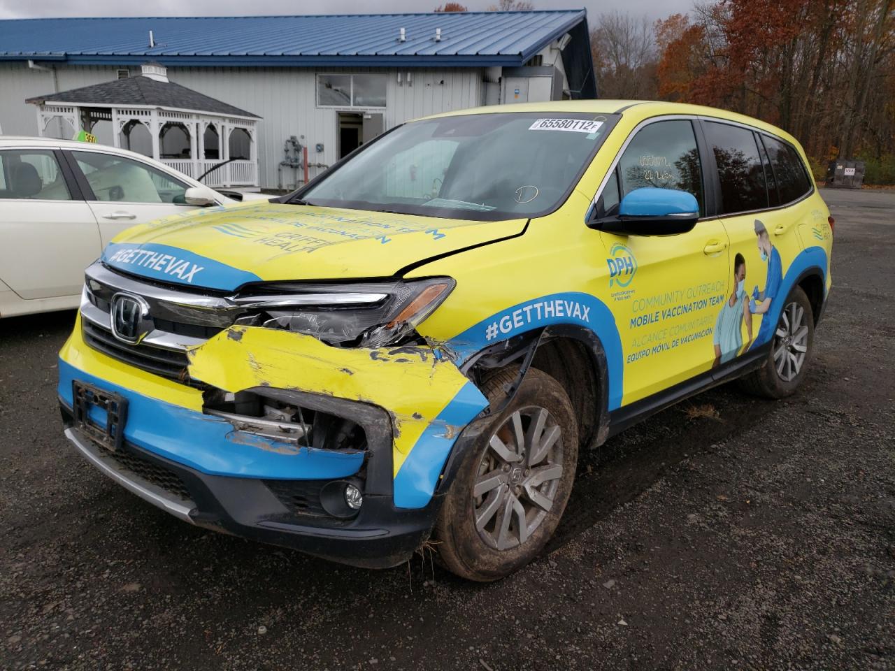 Изображение 2 2021 HONDA PILOT EX 2021 с VIN 5FNYF6H35MB040357