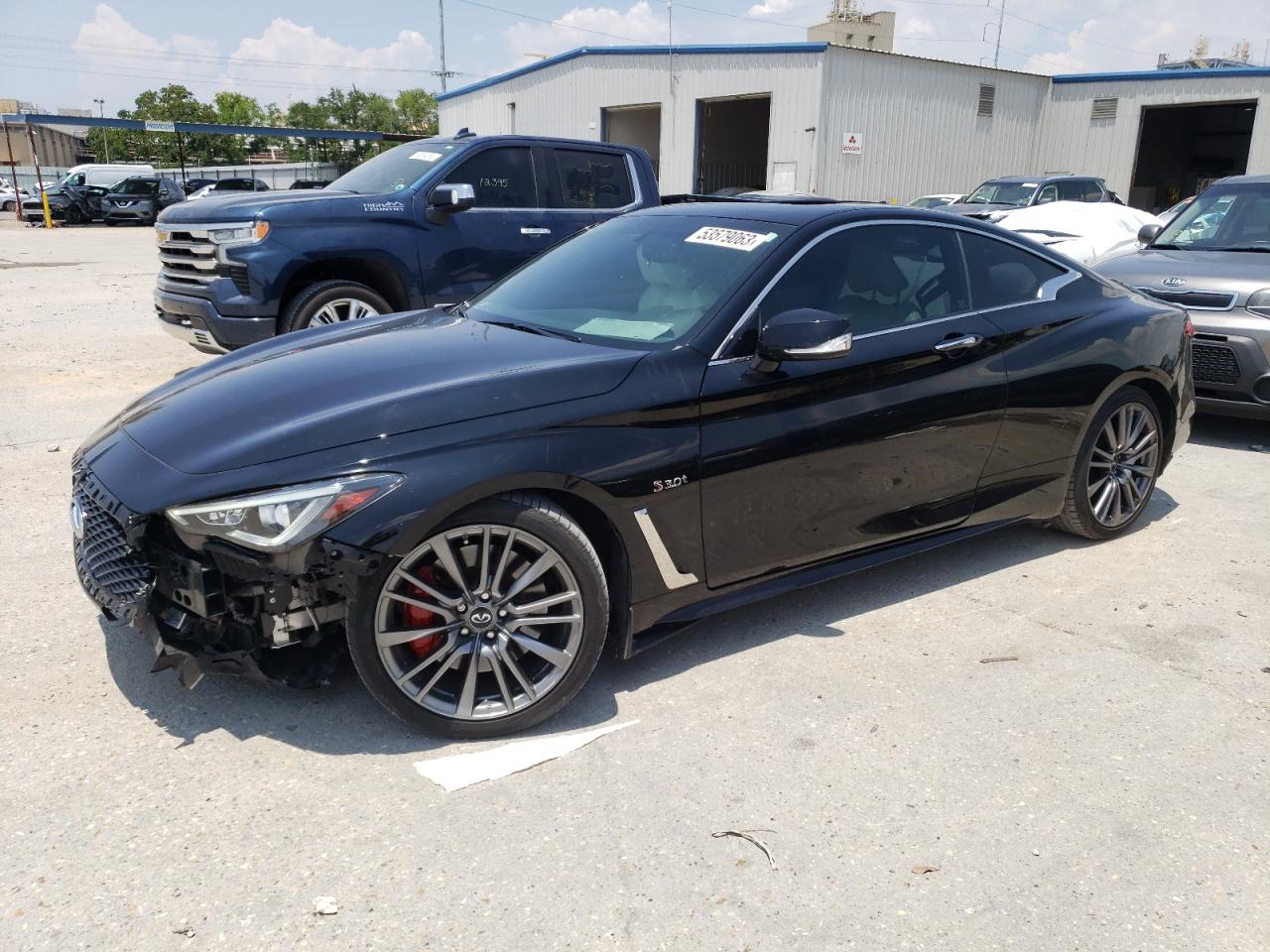 Image 1 of 2017 INFINITI Q60 RED SPORT 400 2017 with VIN JN1FV7EK9HM610954