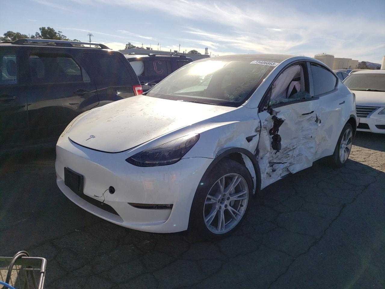 Image 1 of 2023 TESLA MODEL Y  2023 with VIN 7SAYGDEE6PF744503