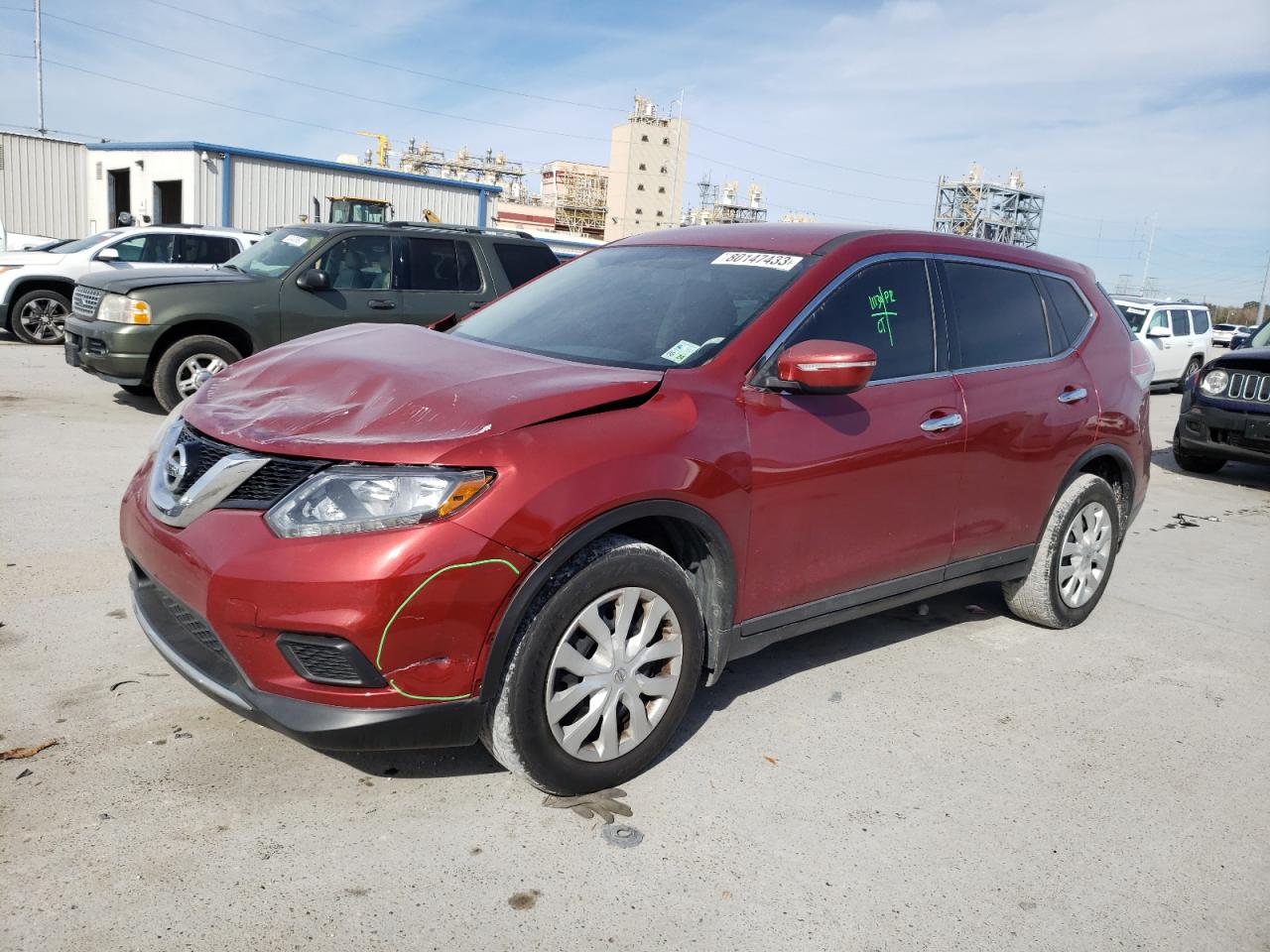 Image 1 of 2015 NISSAN ROGUE S 2015 with VIN KNMAT2MT8FP587009