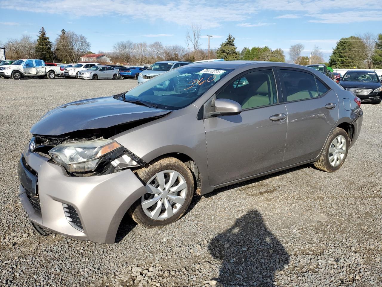 Image 1 of 2016 TOYOTA COROLLA L 2016 with VIN 2T1BURHEXGC654702