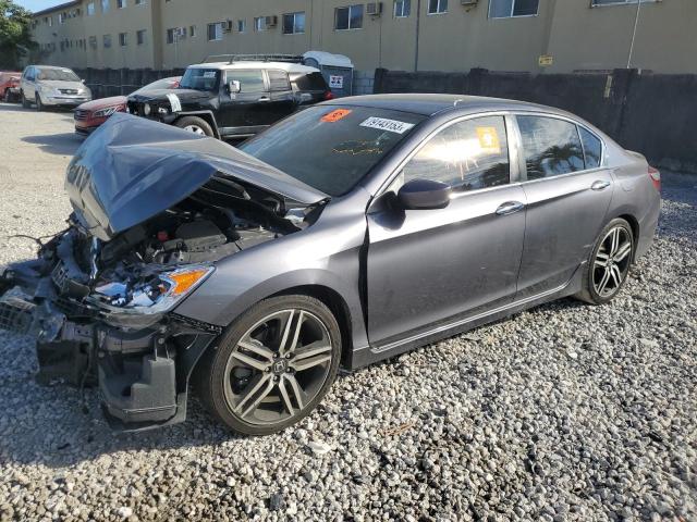 Image 1 of 2017 HONDA ACCORD SPORT 2017 with VIN 1HGCR2F5XHA143403