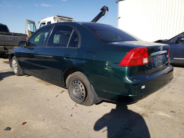 Изображение 2 2002 HONDA CIVIC LX 2002 с VIN JHMES16512S001074