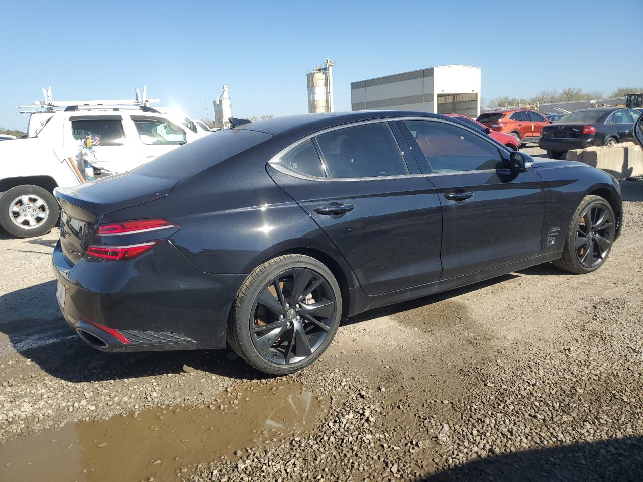 Image 3 of 2022 GENESIS G70 BASE 2022 with VIN KMTG54TE9NU102316