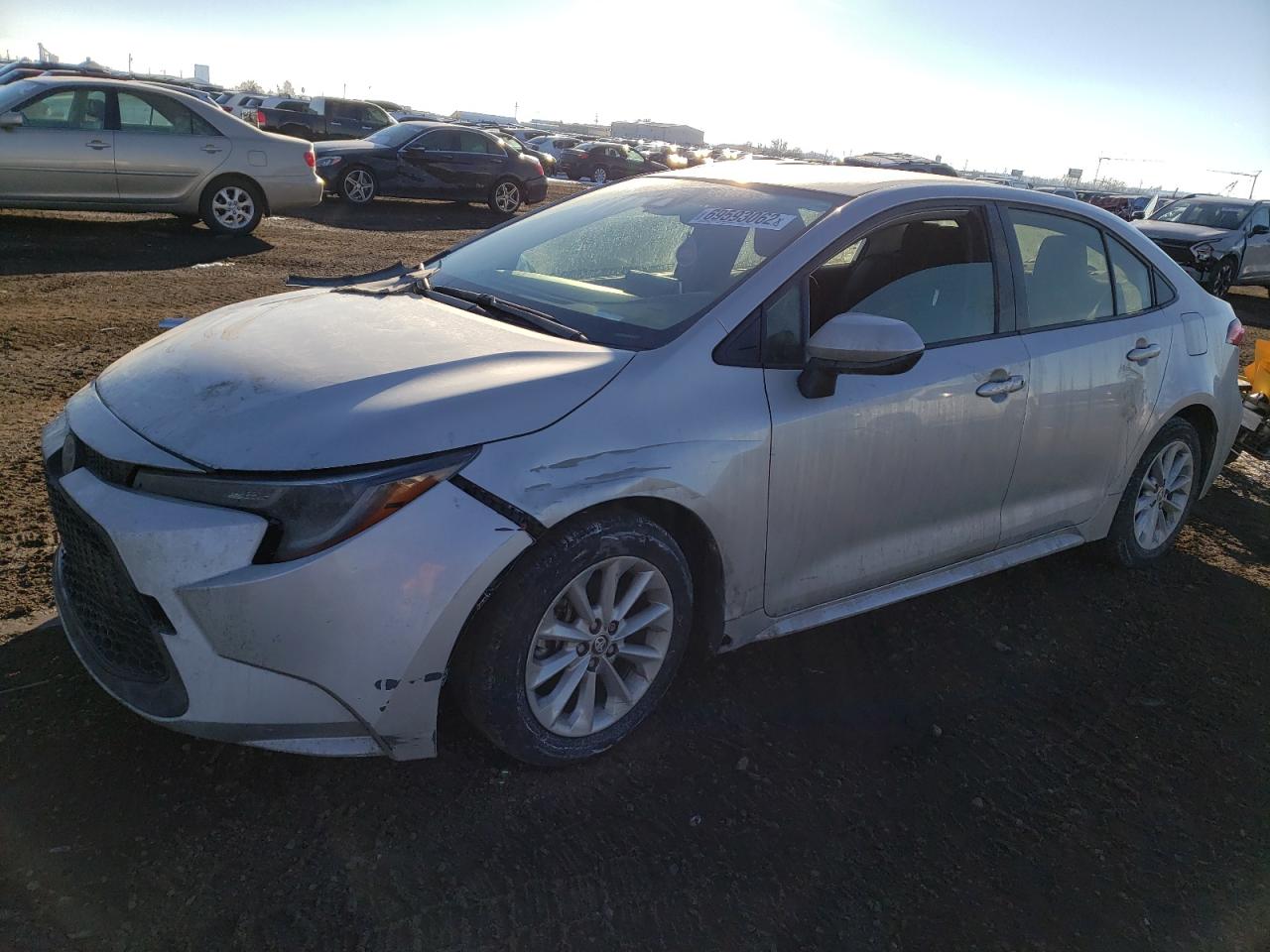 Image 1 of 2021 TOYOTA COROLLA LE 2021 with VIN JTDVPMAE9MJ123301