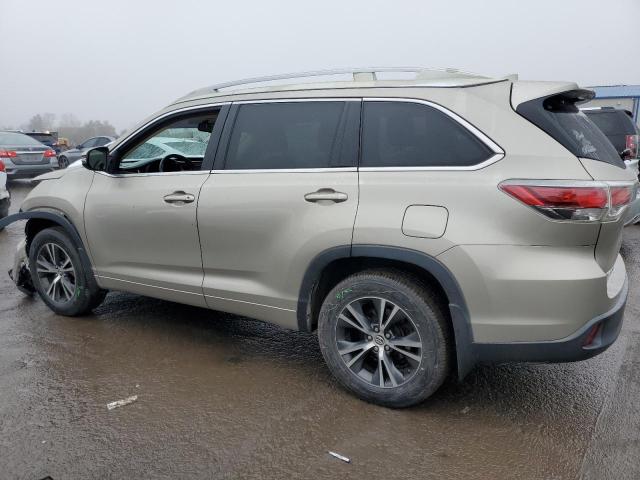 Изображение 2 2016 TOYOTA HIGHLANDER XLE 2016 с VIN 5TDJKRFH2GS252517