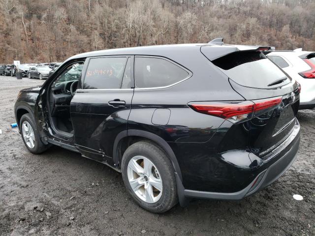 Image 2 of 2021 TOYOTA HIGHLANDER L 2021 with VIN 5TDCZRBH5MS072566