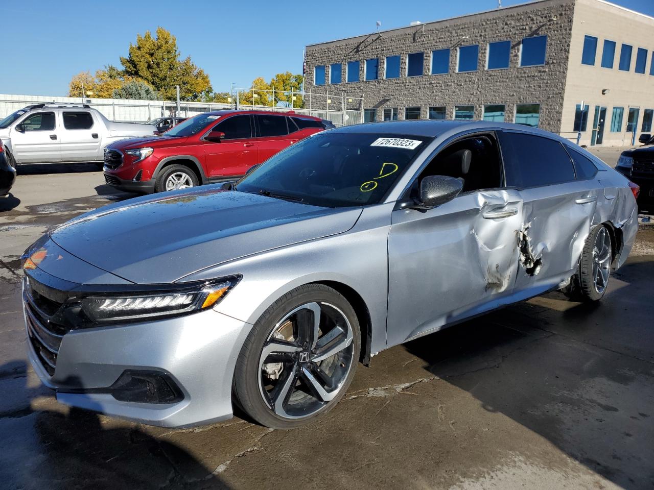 Image 1 of 2021 HONDA ACCORD SPORT 2021 with VIN 1HGCV1F32MA105873