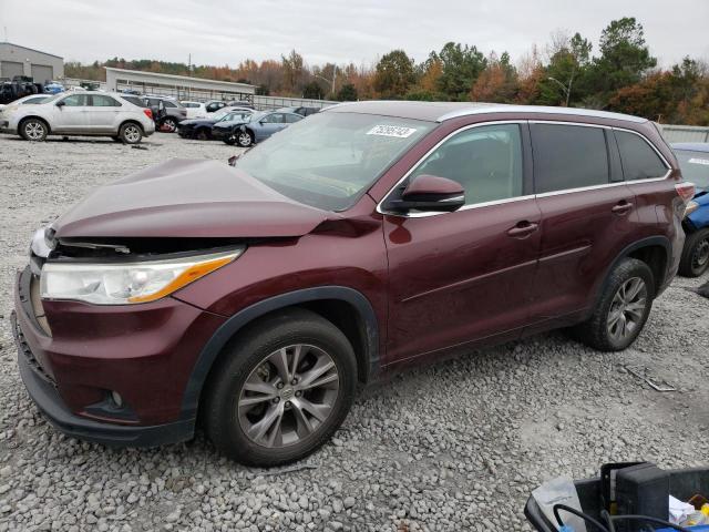 Изображение 1 2014 TOYOTA HIGHLANDER XLE 2014 с VIN 5TDKKRFH1ES015230