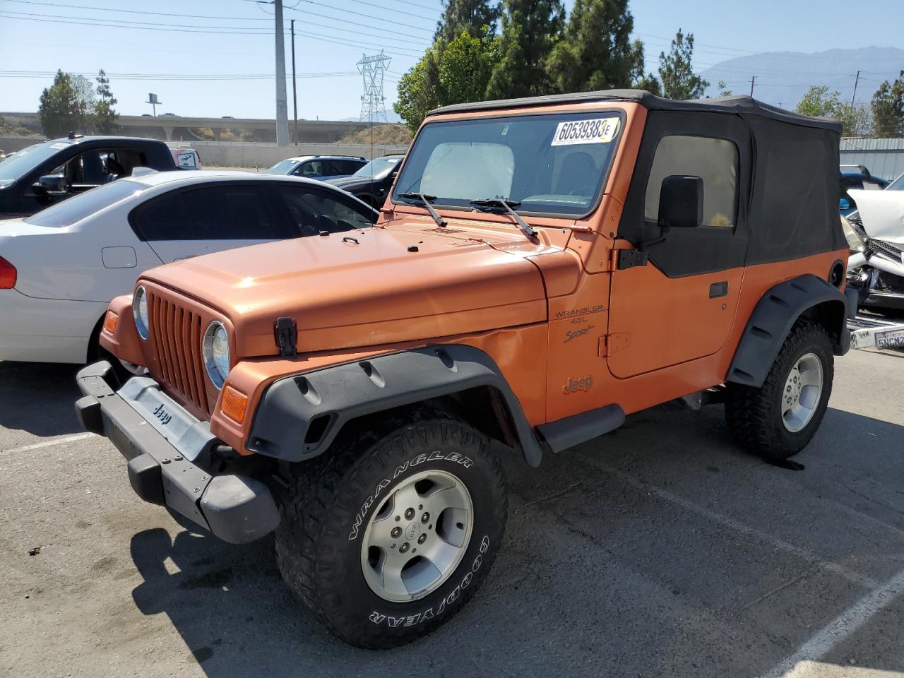 Image 1 of 2001 JEEP WRANGLER / TJ SPORT 2001 with VIN 1J4FA49S41P338619