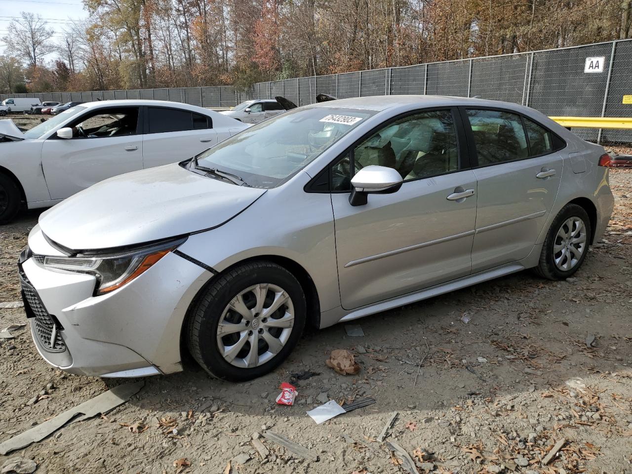 Image 1 of 2020 TOYOTA COROLLA LE 2020 with VIN JTDEPRAE3LJ009290