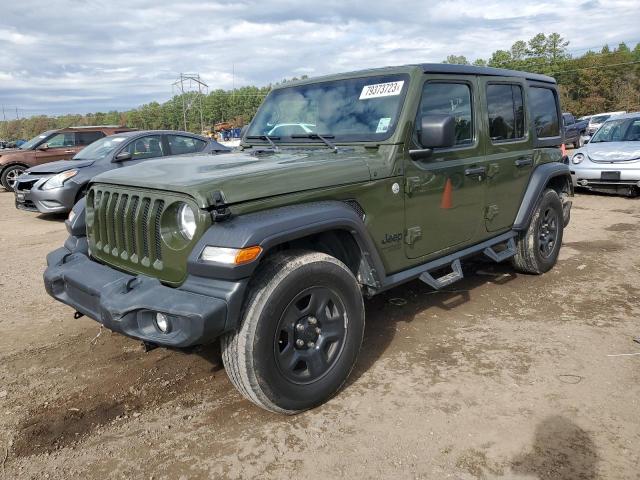 Image 1 of 2021 JEEP WRANGLER UNLIMITED SPORT 2021 with VIN 1C4HJXDNXMW713960