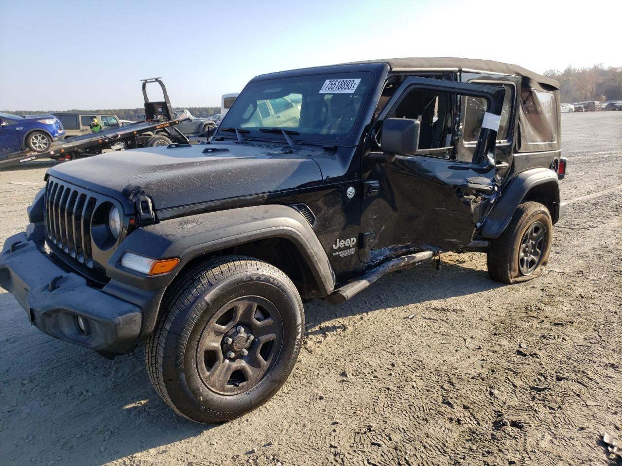Image 1 of 2021 JEEP WRANGLER UNLIMITED SPORT 2021 with VIN 1C4HJXDG3MW506053