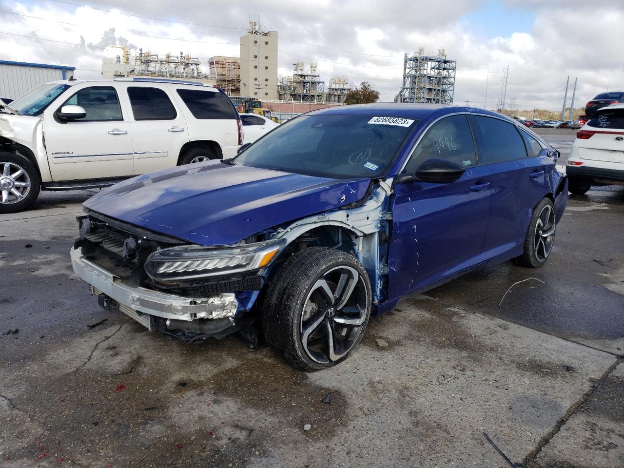 Изображение 1 2021 HONDA ACCORD SPORT 2021 с VIN 1HGCV1F38MA101052