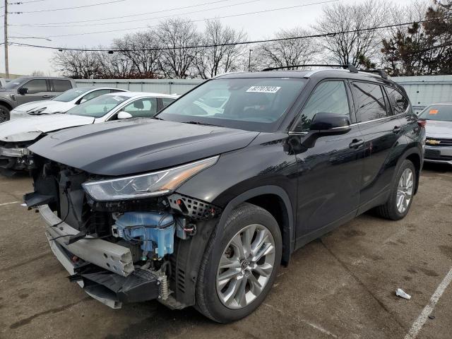 Image 1 of 2021 TOYOTA HIGHLANDER LIMITED 2021 with VIN 5TDDZRBH8MS102602