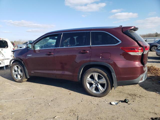 Image 2 of 2018 TOYOTA HIGHLANDER HYBRID LIMITED 2018 with VIN 5TDDGRFH7JS051699