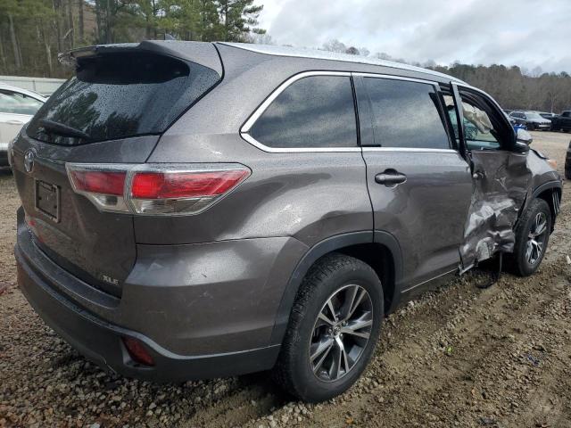 Image 3 of 2016 TOYOTA HIGHLANDER XLE 2016 with VIN 5TDKKRFH5GS504930