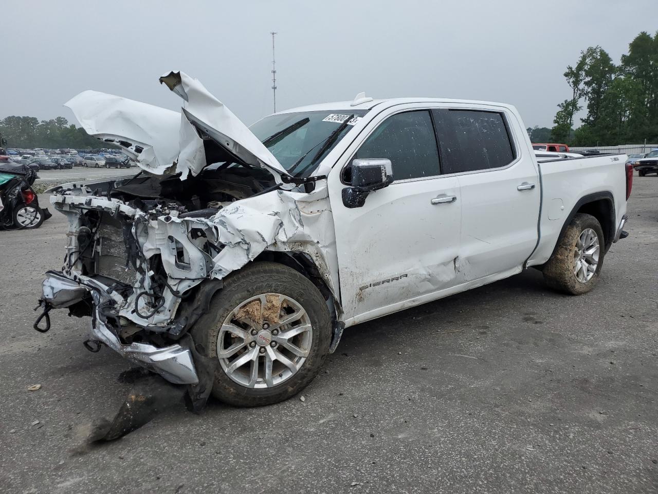 Image 1 of 2021 GMC SIERRA K1500 SLT 2021 with VIN 3GTU9DEL3MG398307