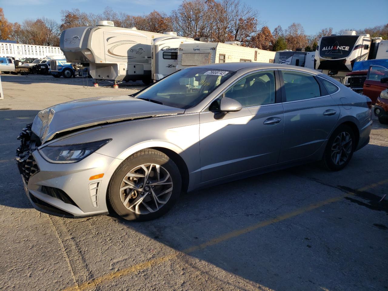 Image 1 of 2020 HYUNDAI SONATA SEL 2020 with VIN 5NPEL4JA3LH023730