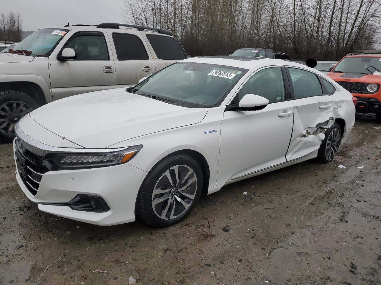 Изображение 1 2021 HONDA ACCORD HYBRID EXL 2021 с VIN 1HGCV3F57MA023327