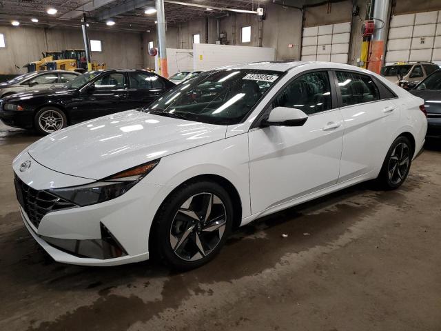 Image 1 of 2021 HYUNDAI ELANTRA LIMITED 2021 with VIN 5NPLP4AG6MH017602