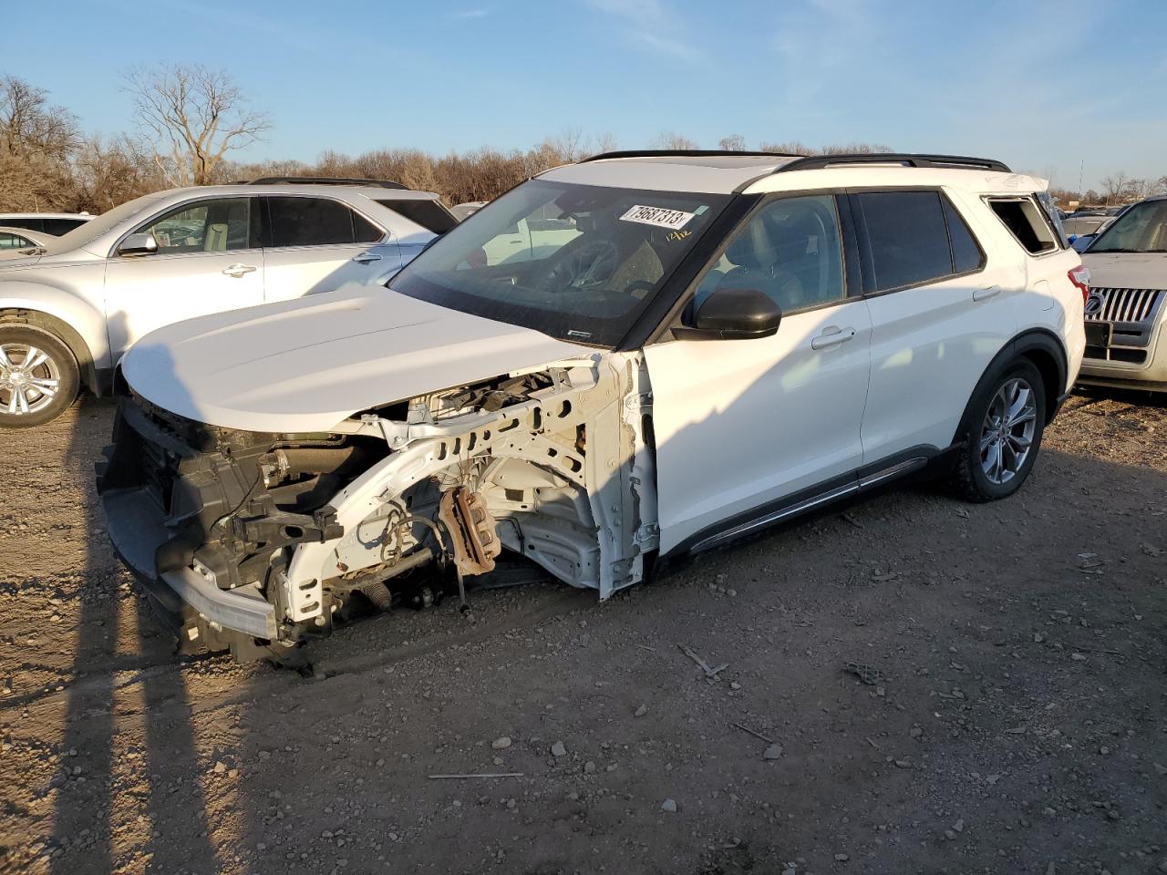 Image 1 of 2021 FORD EXPLORER XLT 2021 with VIN 1FMSK8DH7MGC48997