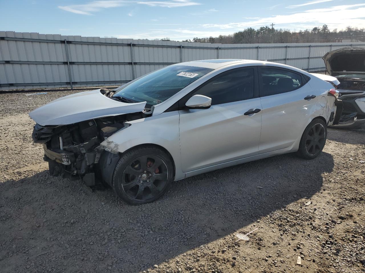 Image 1 of 2012 HYUNDAI ELANTRA GLS 2012 with VIN KMHDH4AE7CU237069