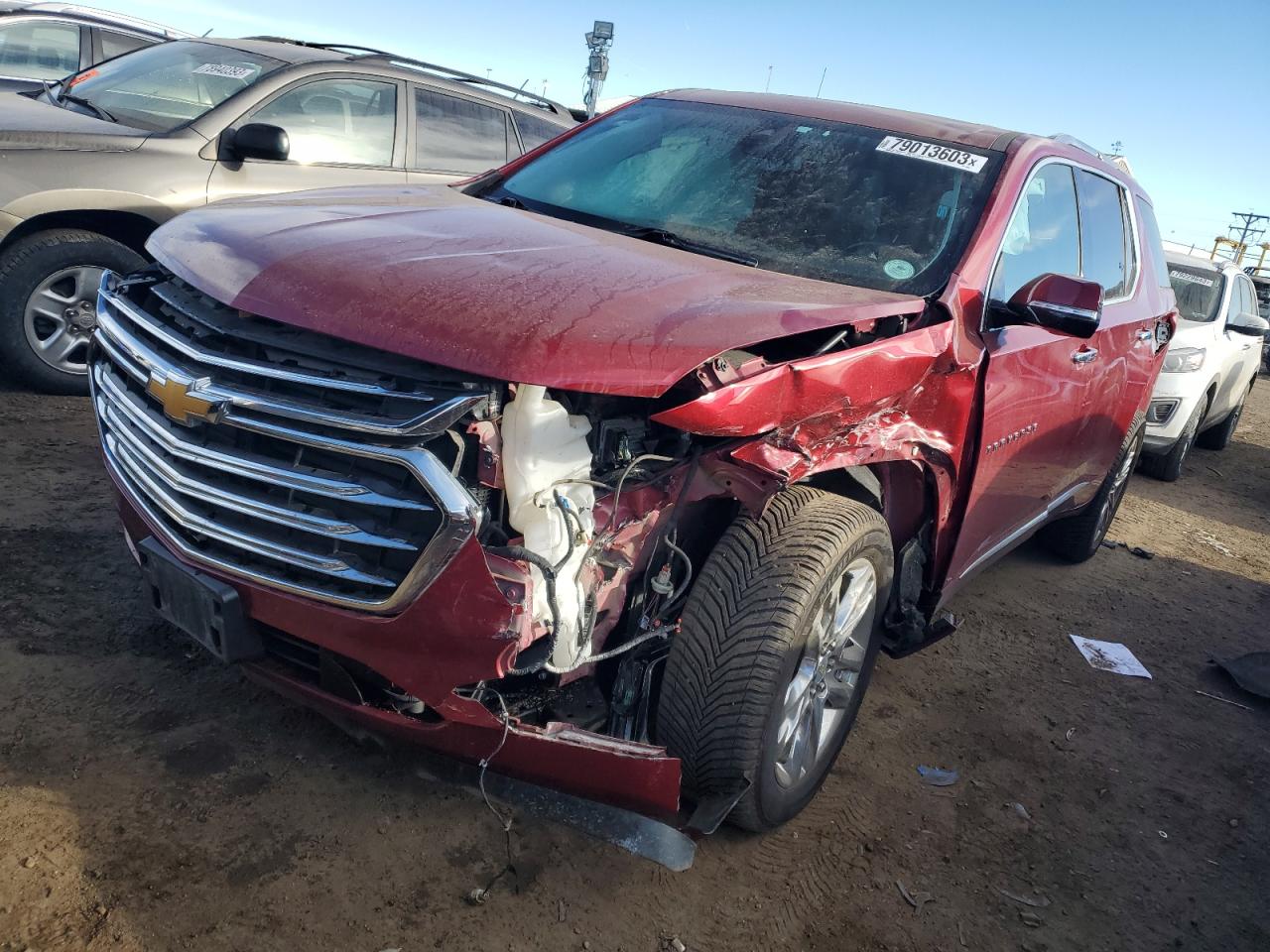 Image 1 of 2019 CHEVROLET TRAVERSE HIGH COUNTRY 2019 with VIN 1GNEVJKW4KJ111895
