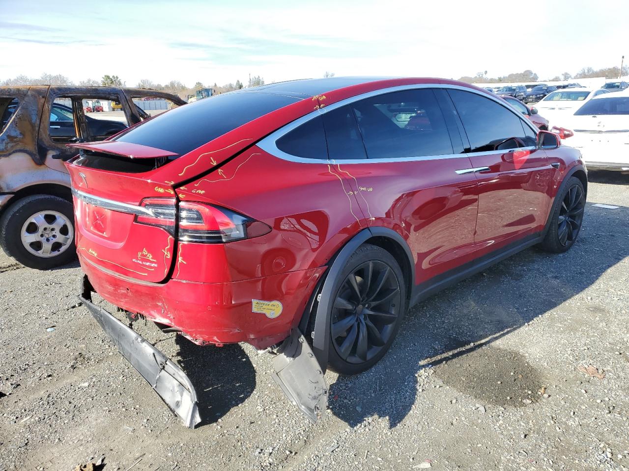 Obraz 3 z 2020 TESLA MODEL X  2020 z VIN 5YJXCAE27LF250329