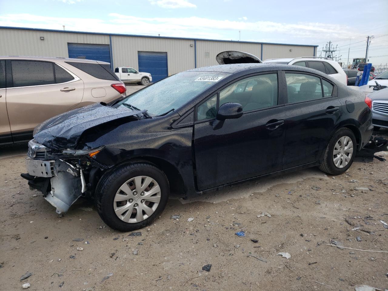 Image 1 of 2012 HONDA CIVIC LX 2012 with VIN 2HGFB2F57CH580626