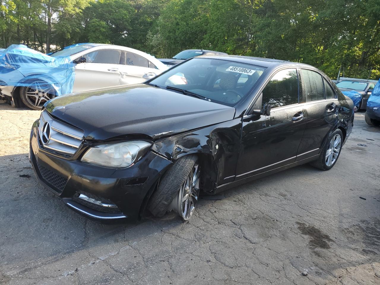 Image 1 of 2013 MERCEDES-BENZ C 300 4MATIC 2013 with VIN WDDGF8ABXDA782549