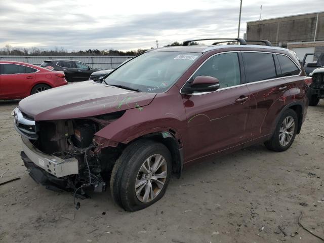 Obraz 1 z 2014 TOYOTA HIGHLANDER XLE 2014 z VIN 5TDJKRFH4ES012236