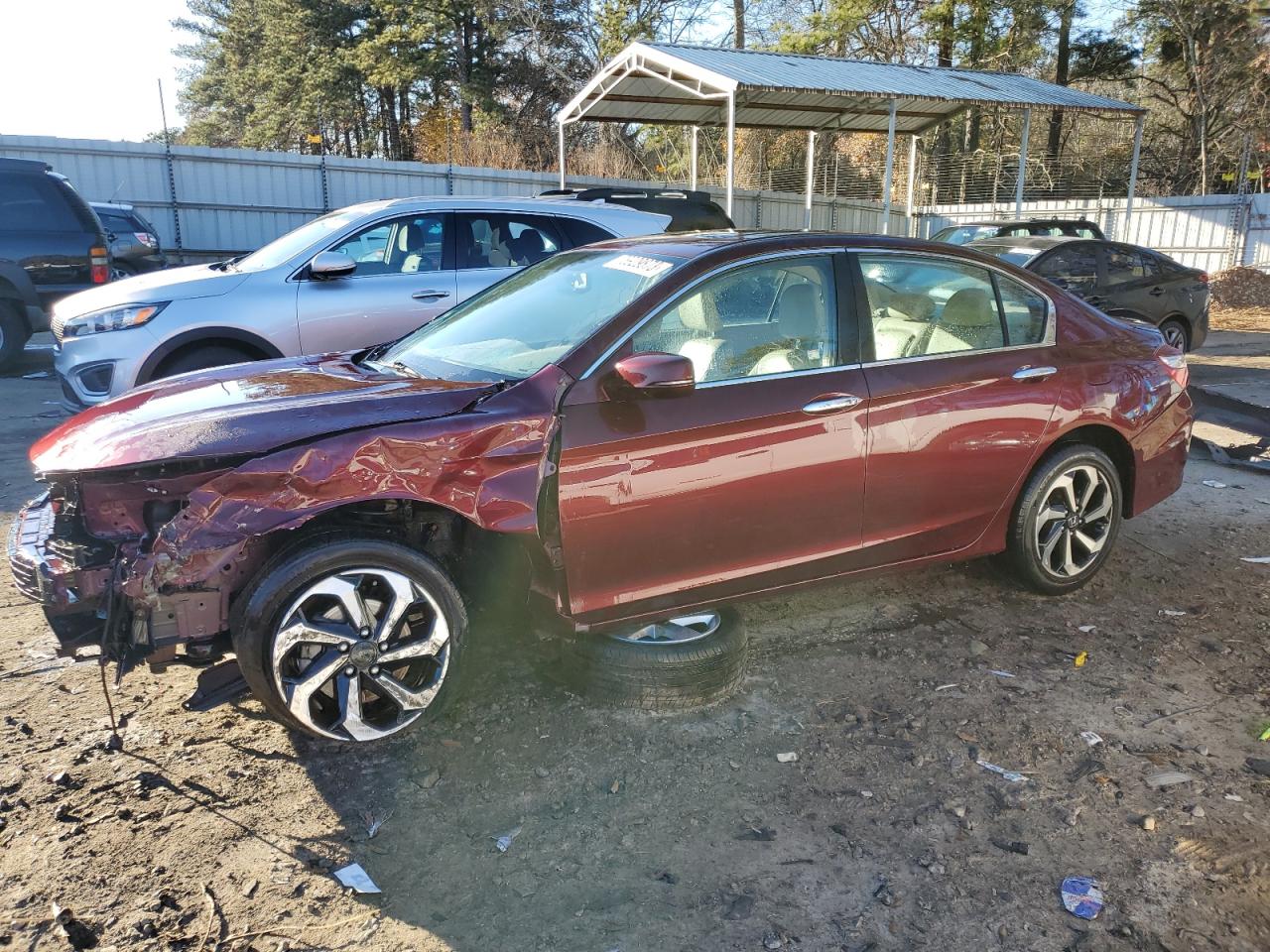 Image 1 of 2016 HONDA ACCORD EXL 2016 with VIN 1HGCR2F89GA105198