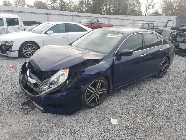 Image 1 of 2017 HONDA ACCORD SPORT 2017 with VIN 1HGCR2F58HA057491