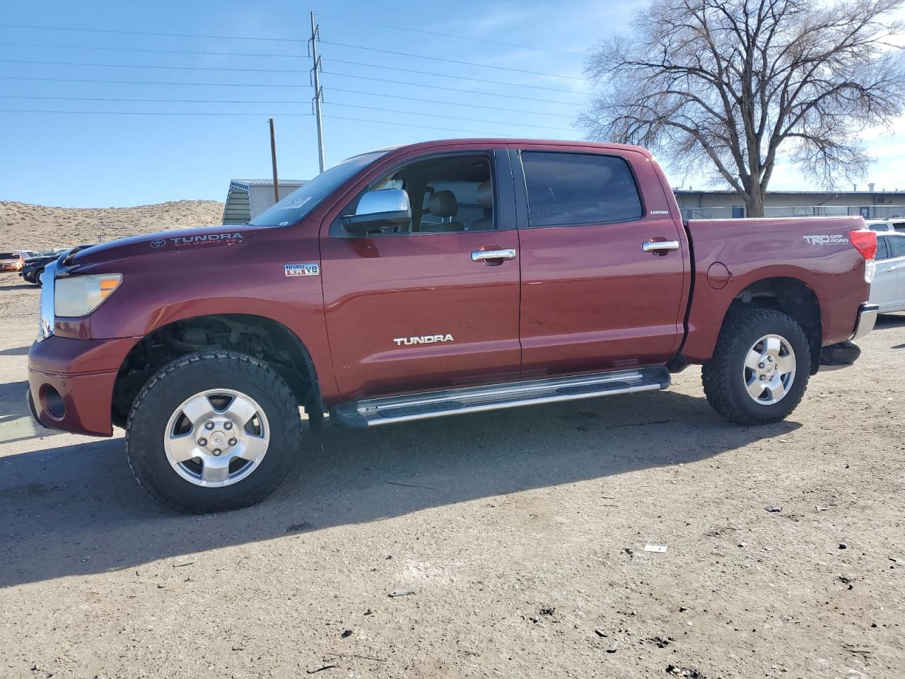 Image 1 of 2010 TOYOTA TUNDRA CREWMAX LIMITED 2010 with VIN 5TFHW5F16AX133823