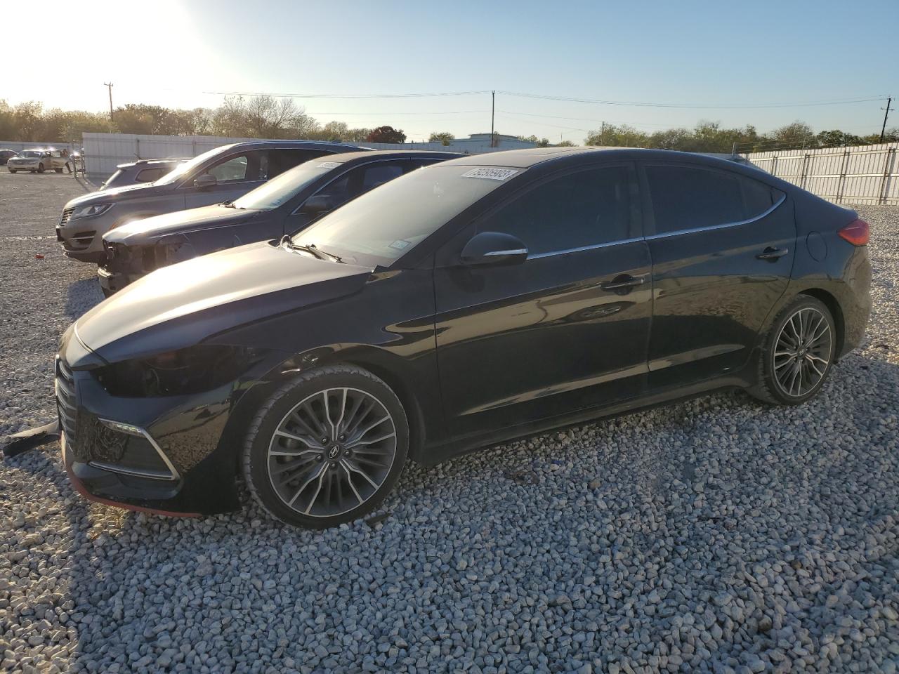 Image 1 of 2018 HYUNDAI ELANTRA SPORT 2018 with VIN KMHD04LB3JU447546