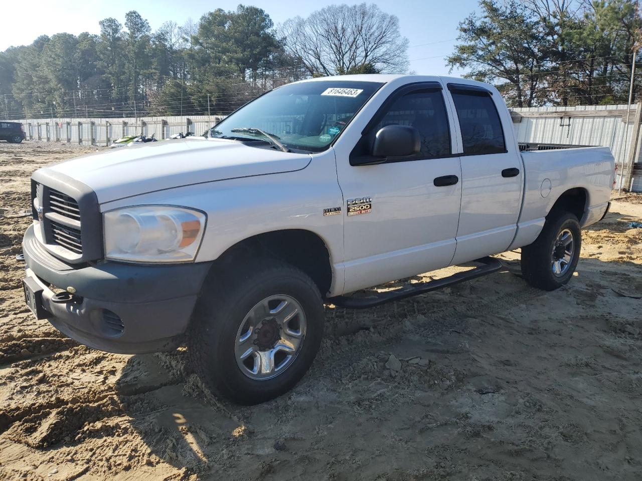 Image 1 of 2008 DODGE RAM 2500 ST 2008 with VIN 3D7KS28D98G230865