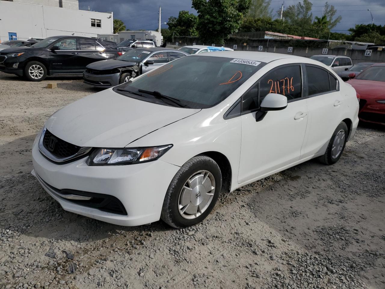 Image 1 of 2013 HONDA CIVIC HF 2013 with VIN 2HGFB2F65DH541897