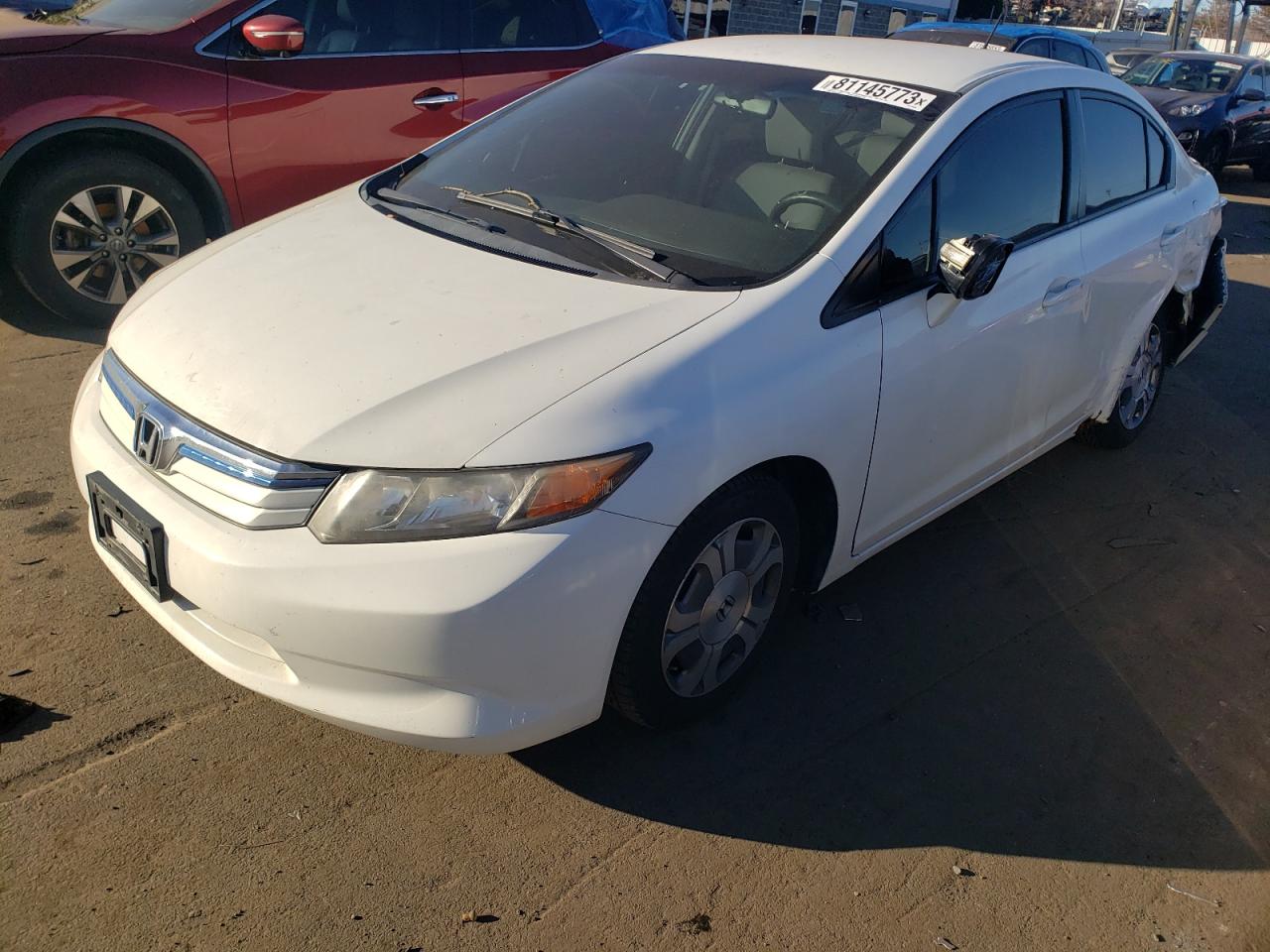 Image 1 of 2012 HONDA CIVIC HYBRID 2012 with VIN JHMFB4F28CS009699