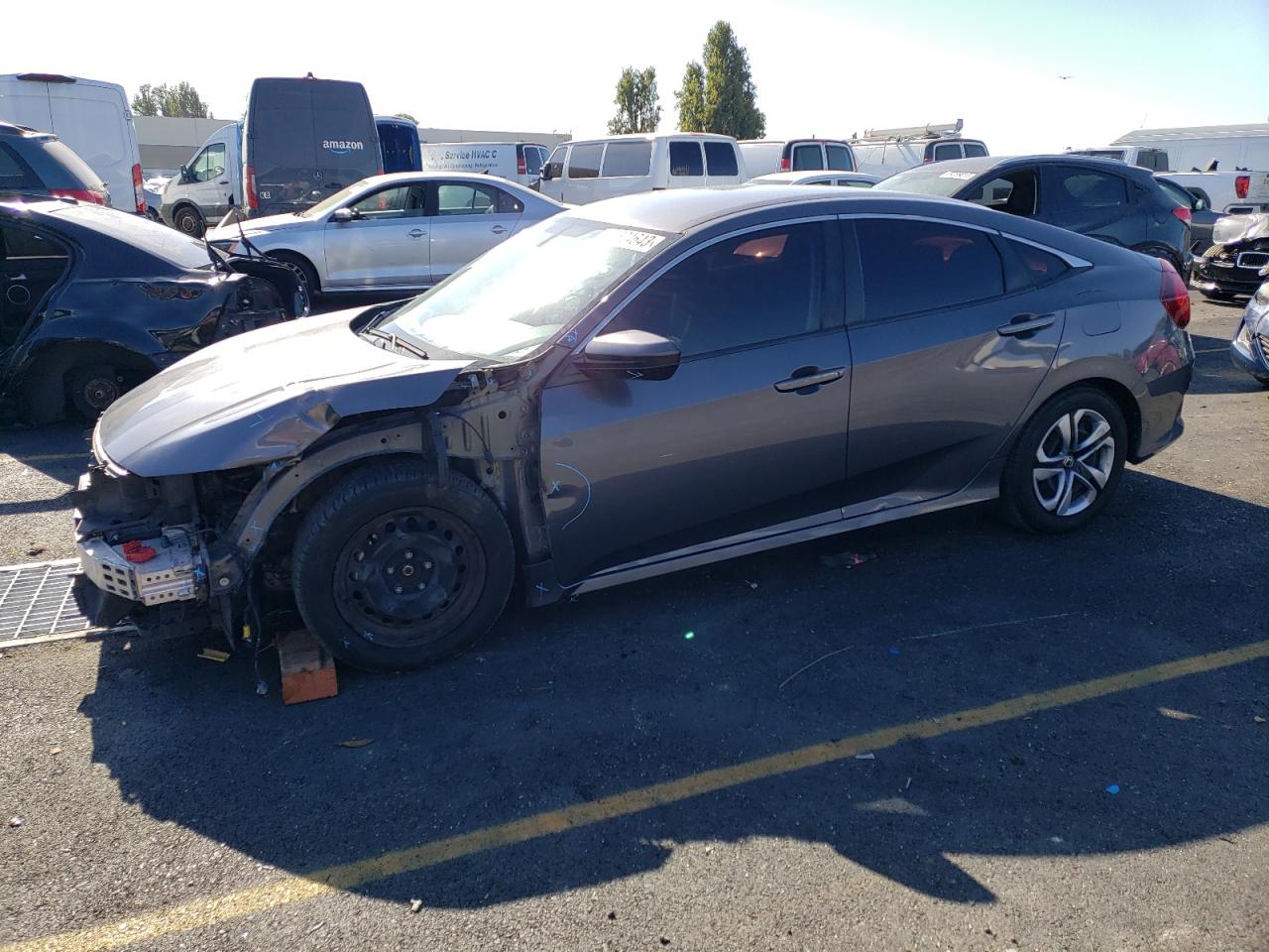 Image 1 of 2018 HONDA CIVIC LX 2018 with VIN 2HGFC2F54JH608523