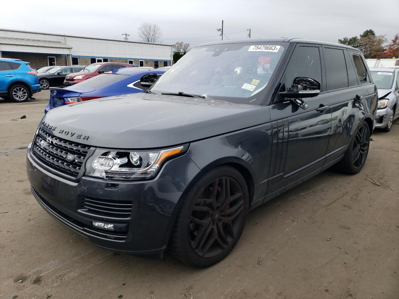 Image 1 of 2017 LAND ROVER RANGE ROVER SUPERCHARGED 2017 with VIN SALGS2FE8HA354788