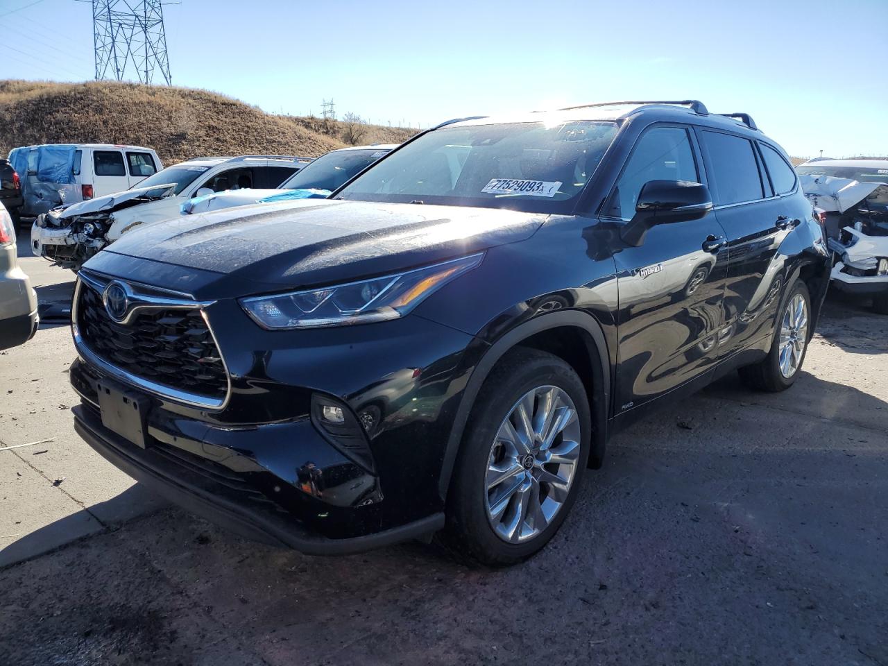 Image 1 of 2021 TOYOTA HIGHLANDER HYBRID LIMITED 2021 with VIN 5TDXBRCH5MS529610