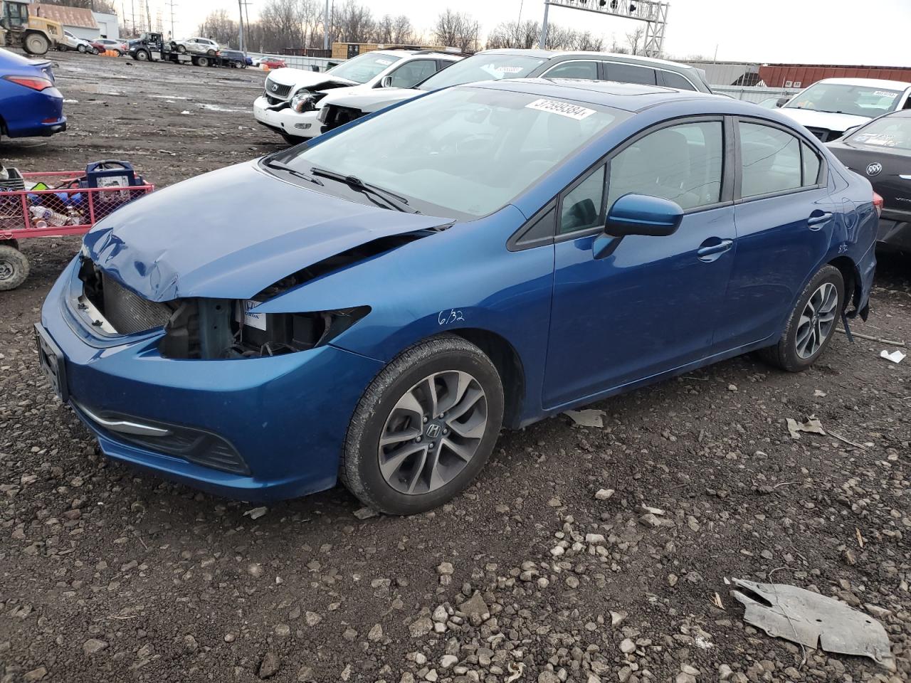 Obraz 1 z 2014 HONDA CIVIC EX 2014 z VIN 19XFB2F81EE030877