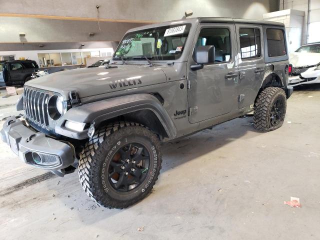 Image 1 of 2021 JEEP WRANGLER UNLIMITED SPORT 2021 with VIN 1C4HJXDN0MW859669