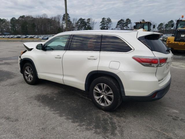 Image 2 of 2014 TOYOTA HIGHLANDER XLE 2014 with VIN 5TDKKRFHXES005649