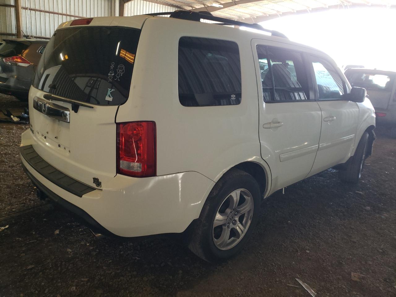 Image 3 of Honda Pilot Exl 2012 with VIN 5FNYF3H51CB023764