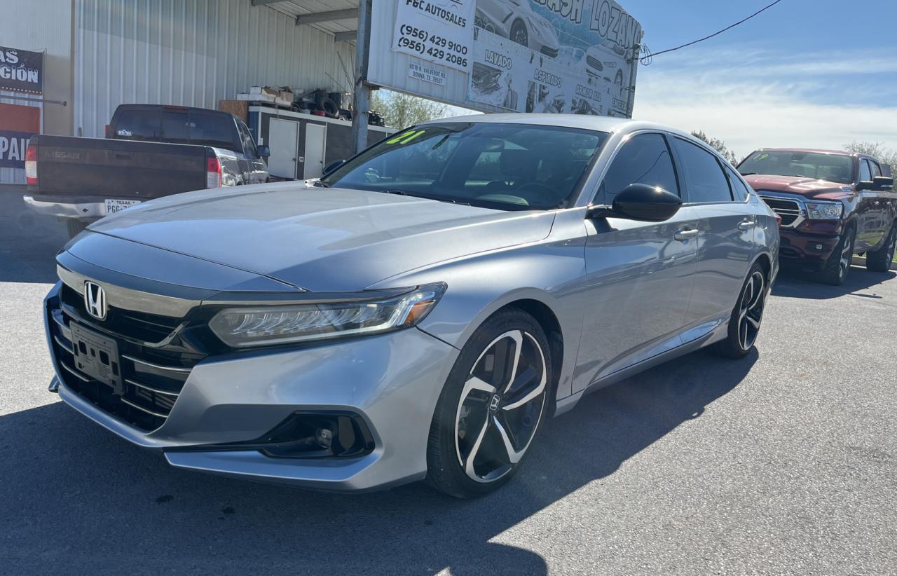 Изображение 2 2021 HONDA ACCORD SPORT 2021 с VIN 1HGCV1F3XMA103336