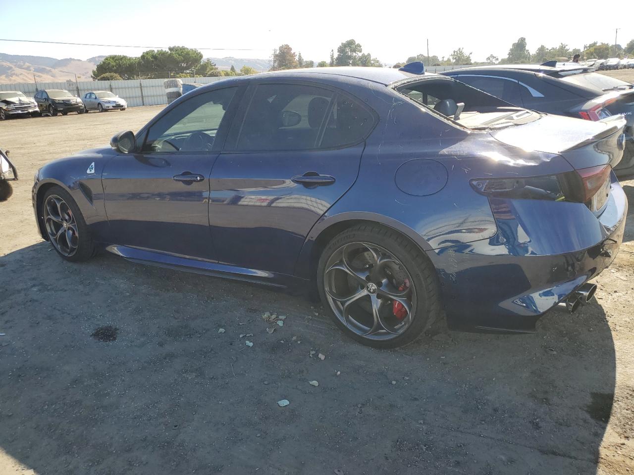 Image 2 of 2019 ALFA ROMEO GIULIA QUADRIFOGLIO 2019 with VIN ZARFAMEV3K7614043