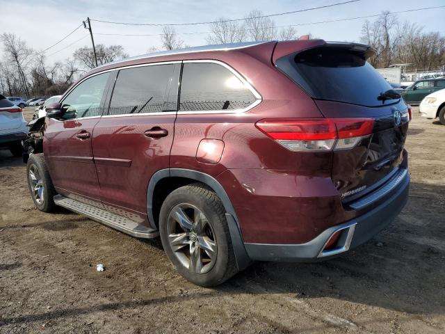 Image 2 of 2017 TOYOTA HIGHLANDER LIMITED 2017 with VIN 5TDDZRFHXHS377176